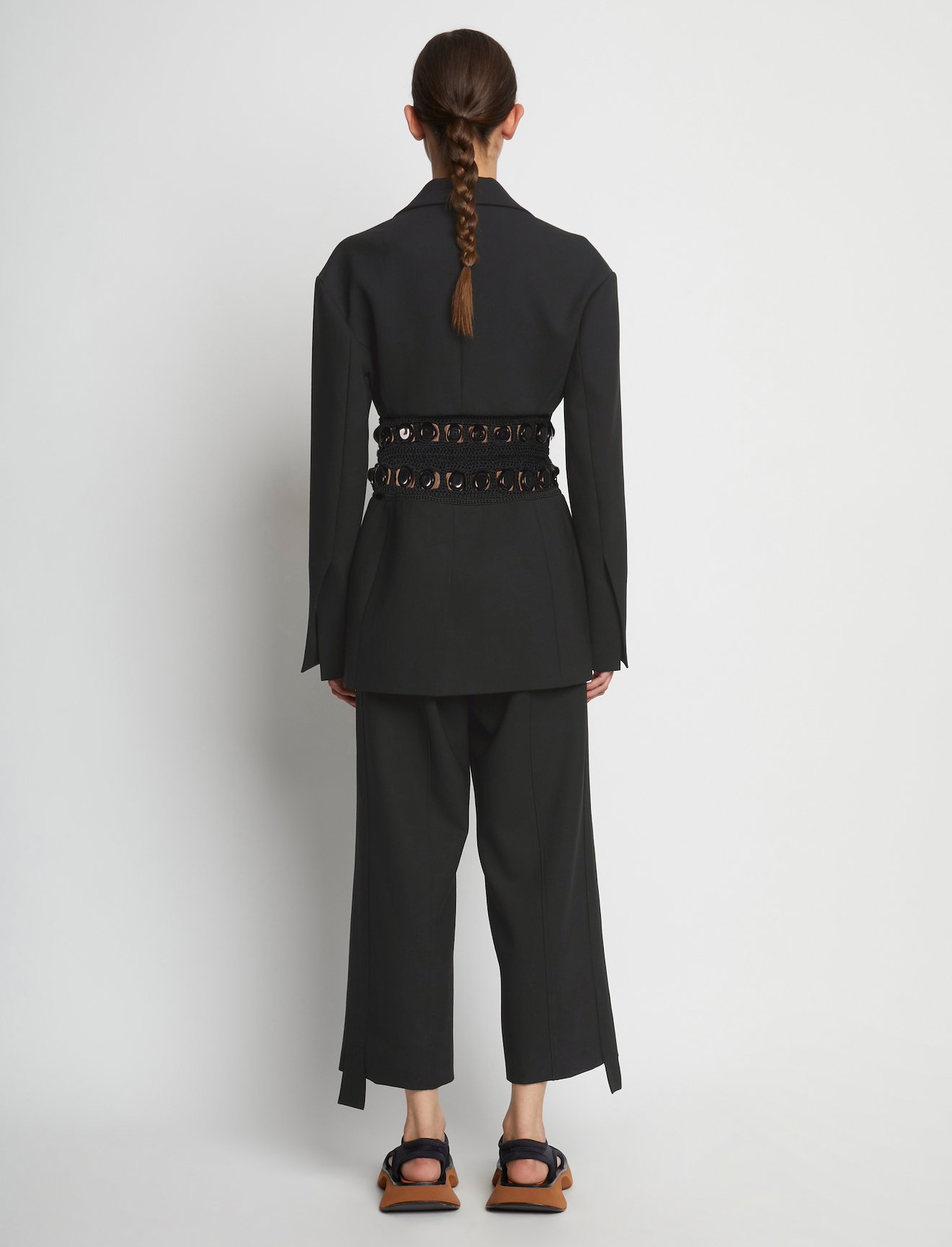 Stretch Suiting Embroidered Blazer #3