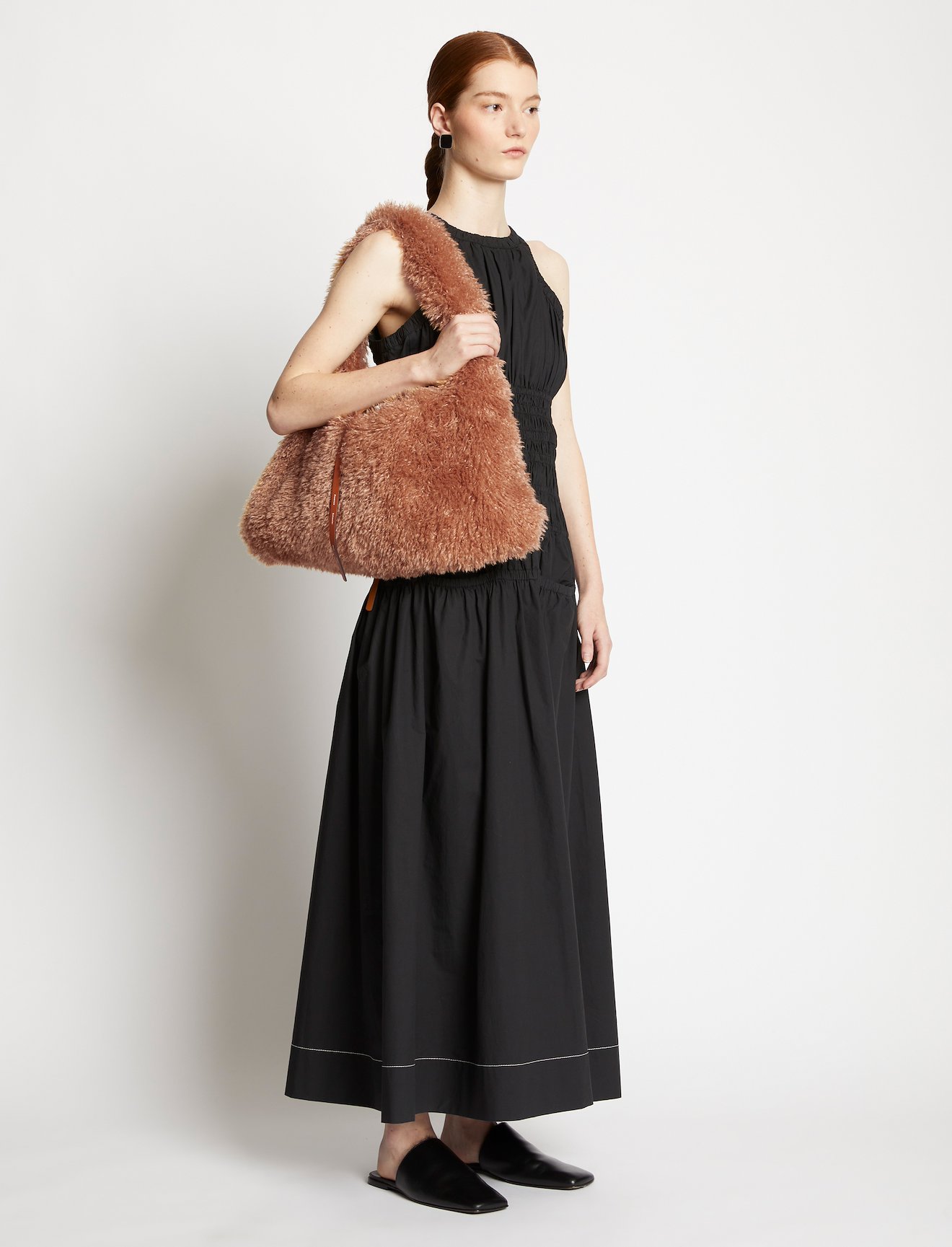 Faux Shearling Hobo #2
