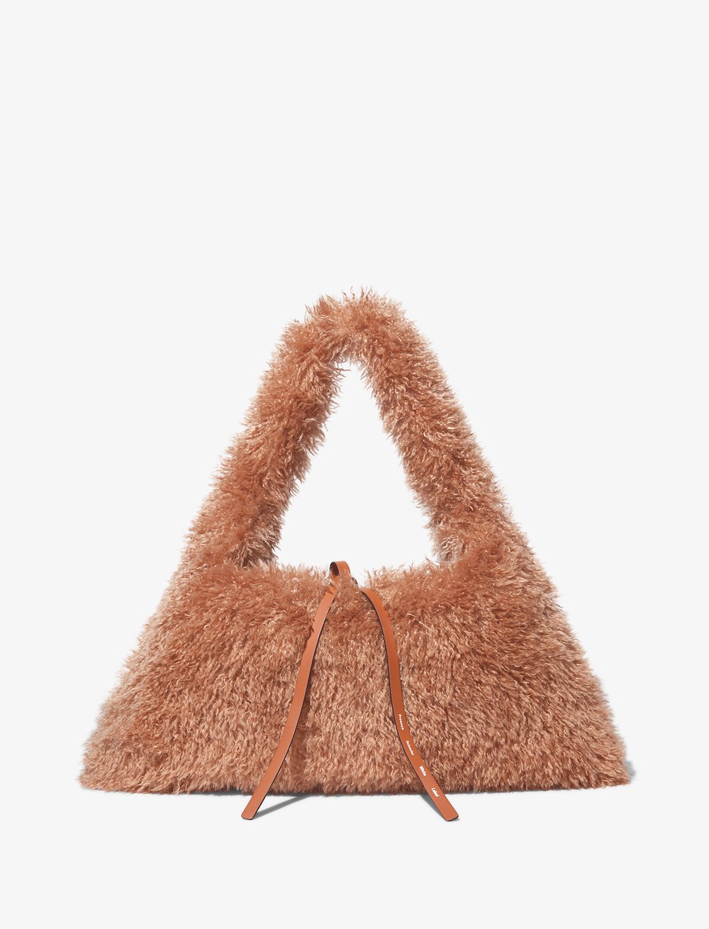 Faux Shearling Hobo Bag