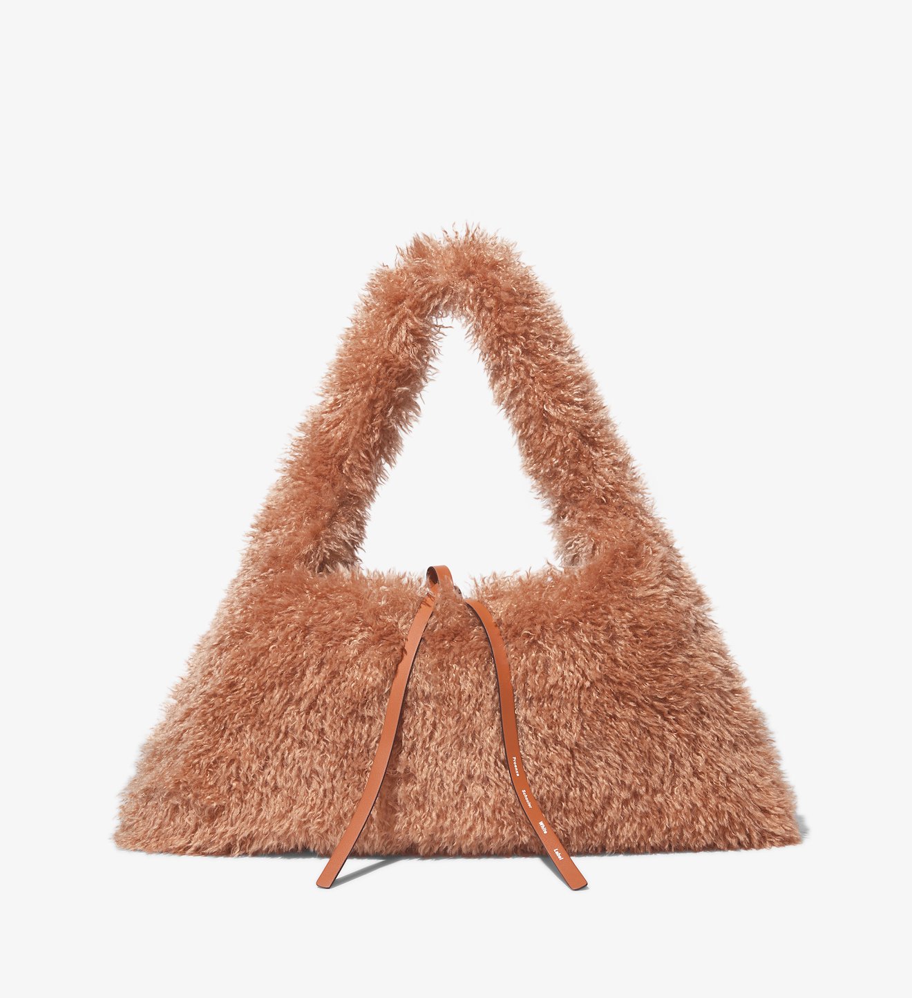 Faux Shearling Hobo
