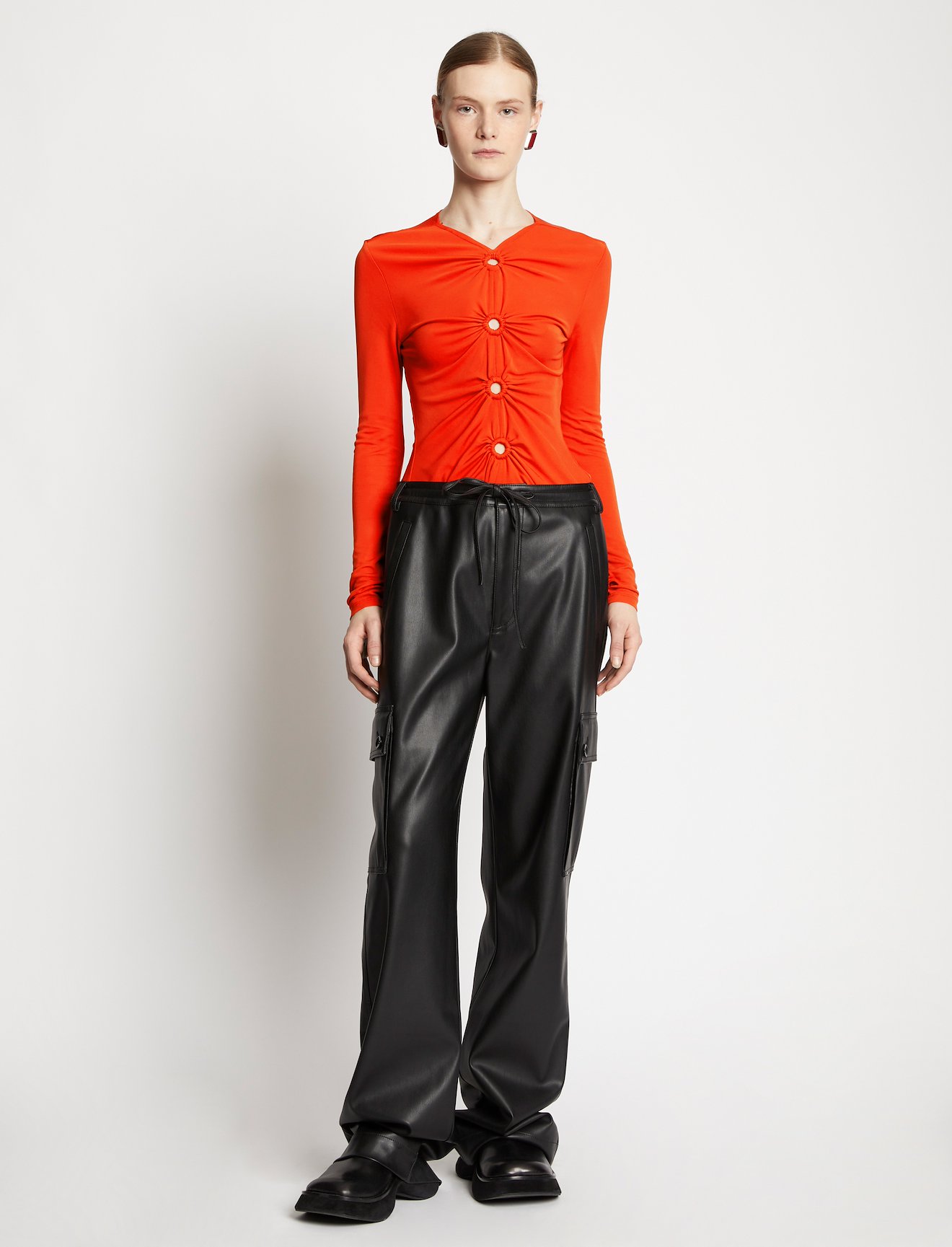 Matte Crepe Ring Top #1
