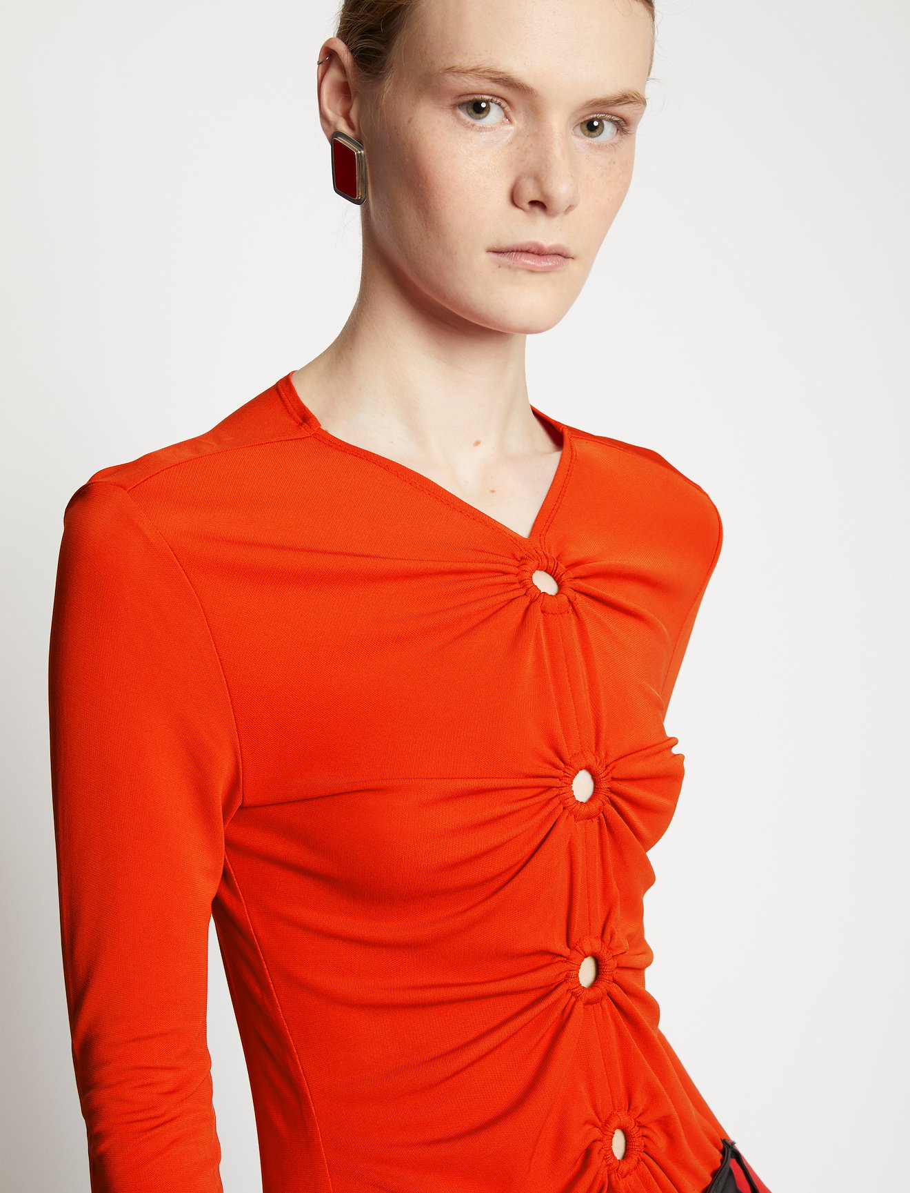 Matte Crepe Ring Top #4