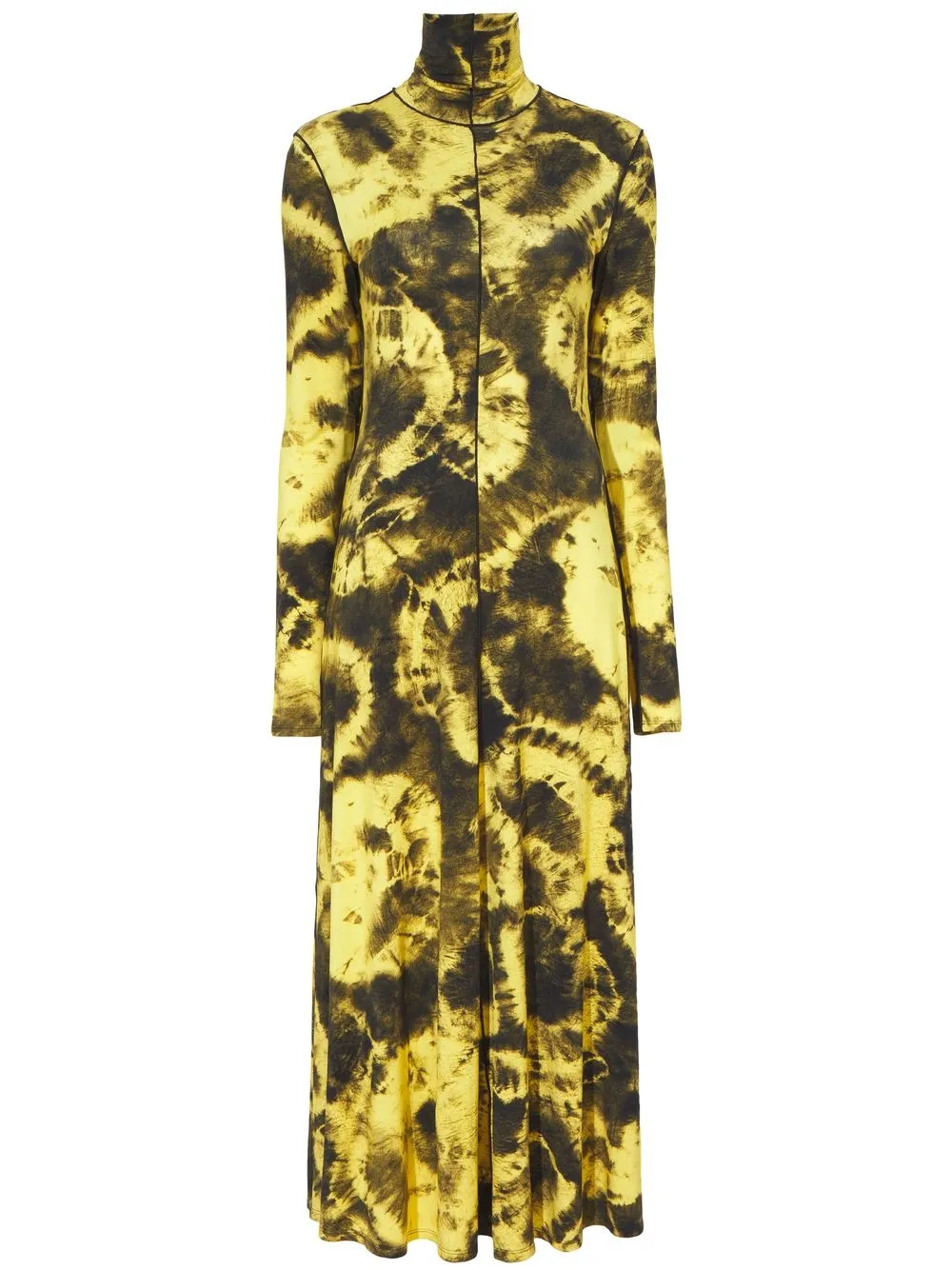 

Proenza Schouler White Label vestido con estampado marmoleado - Amarillo