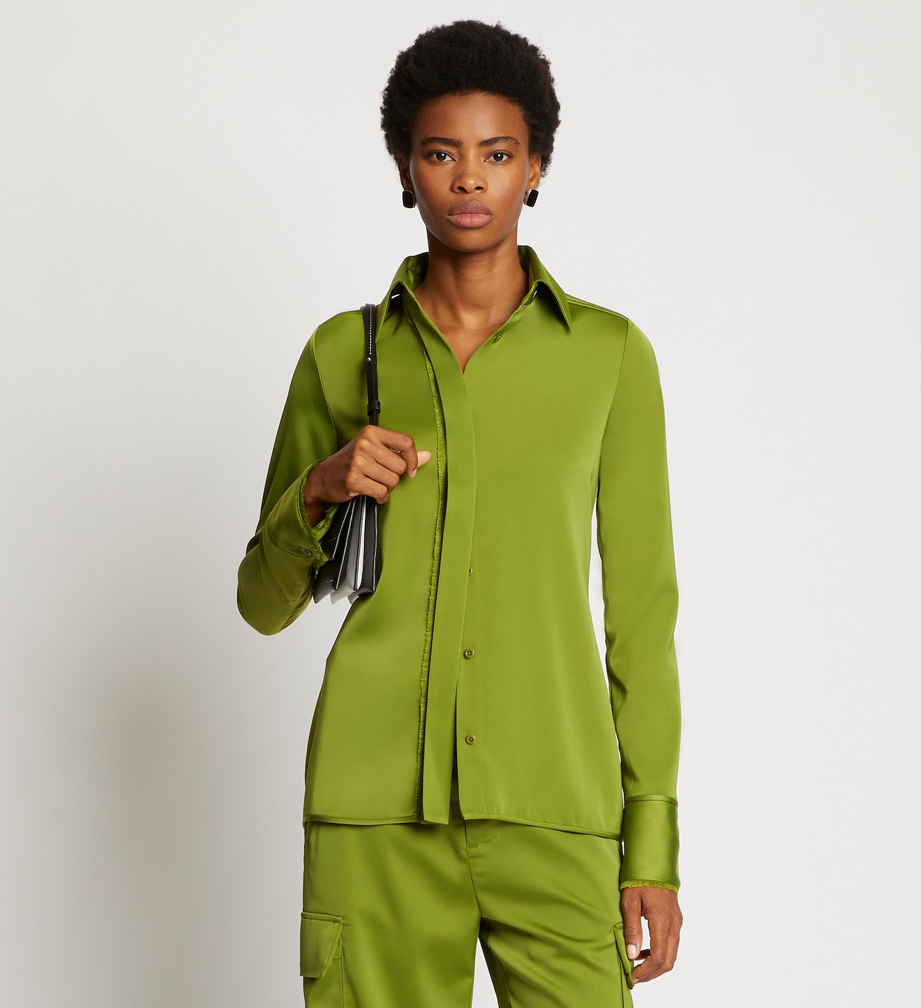 Stretch Satin Shirt