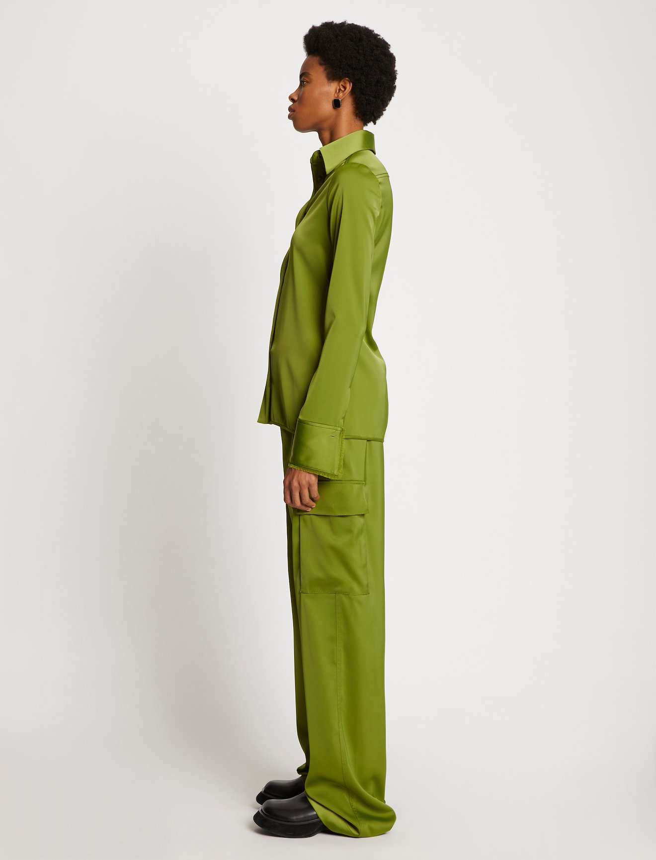 Stretch Satin Shirt #2