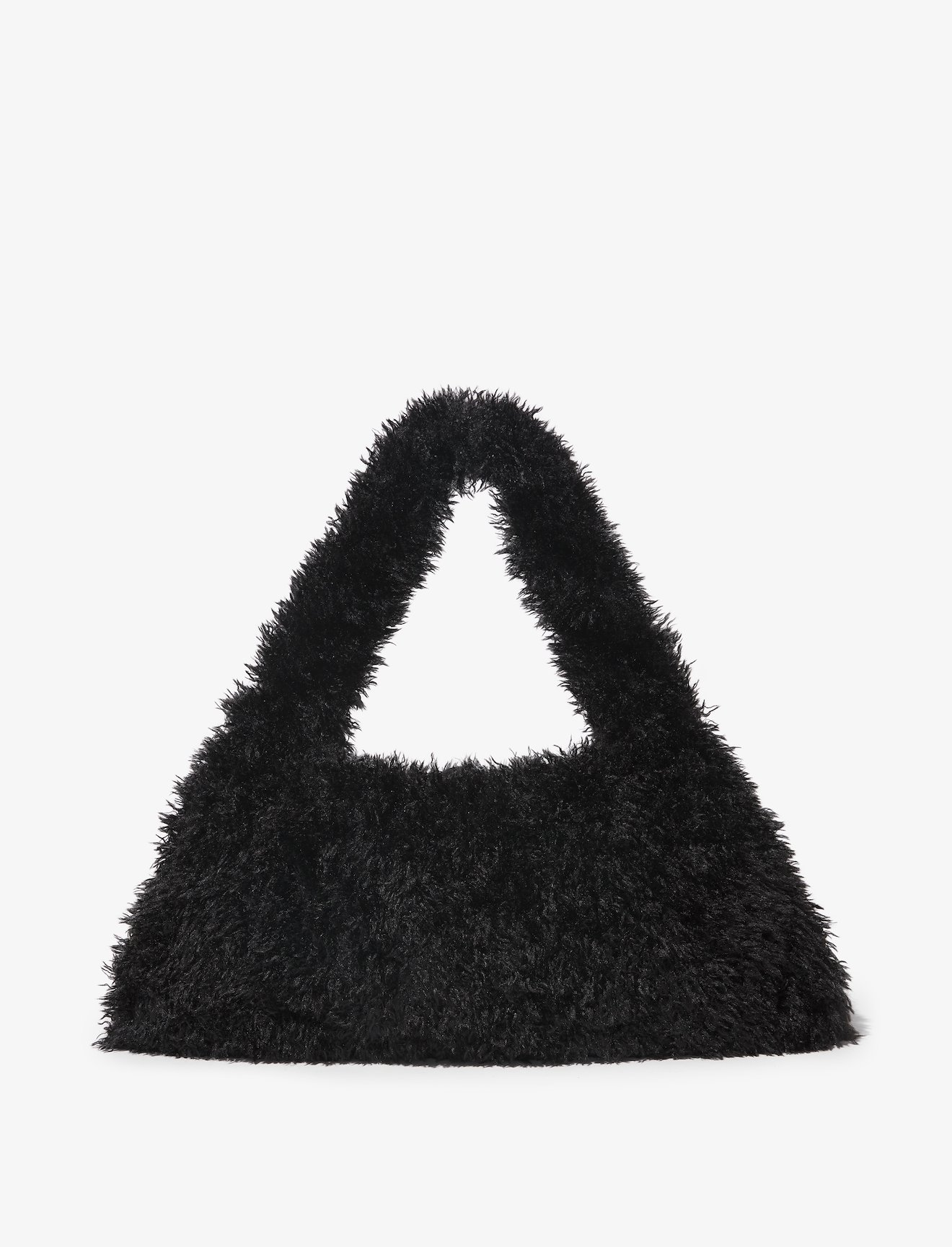 Faux Shearling Hobo Bag #3