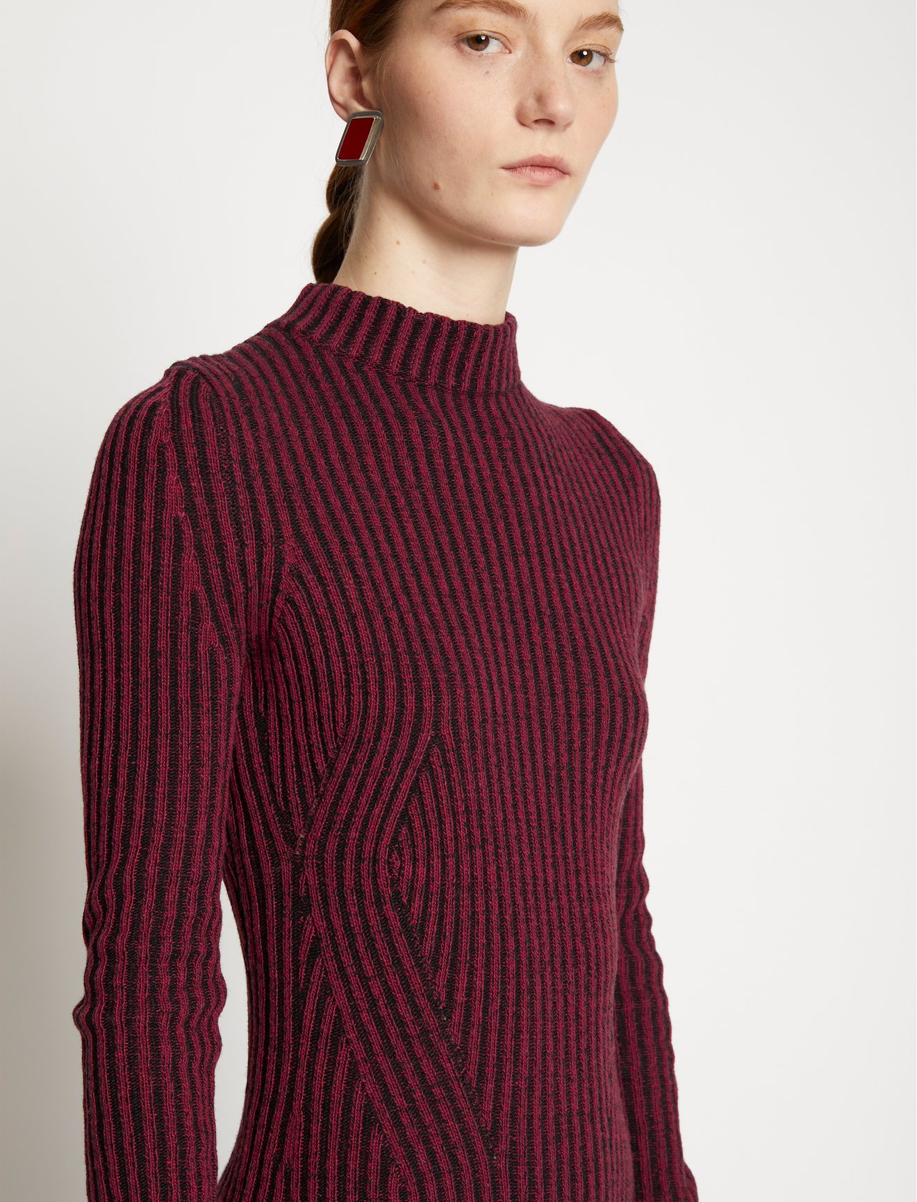 Plaited Rib Sweater Dress #3
