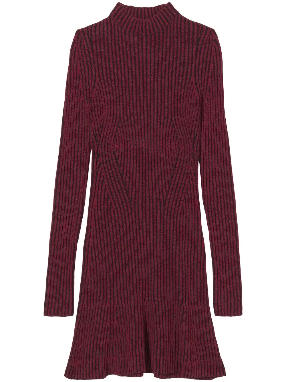 

Proenza Schouler White Label Plated mock-neck knitted dress - Red