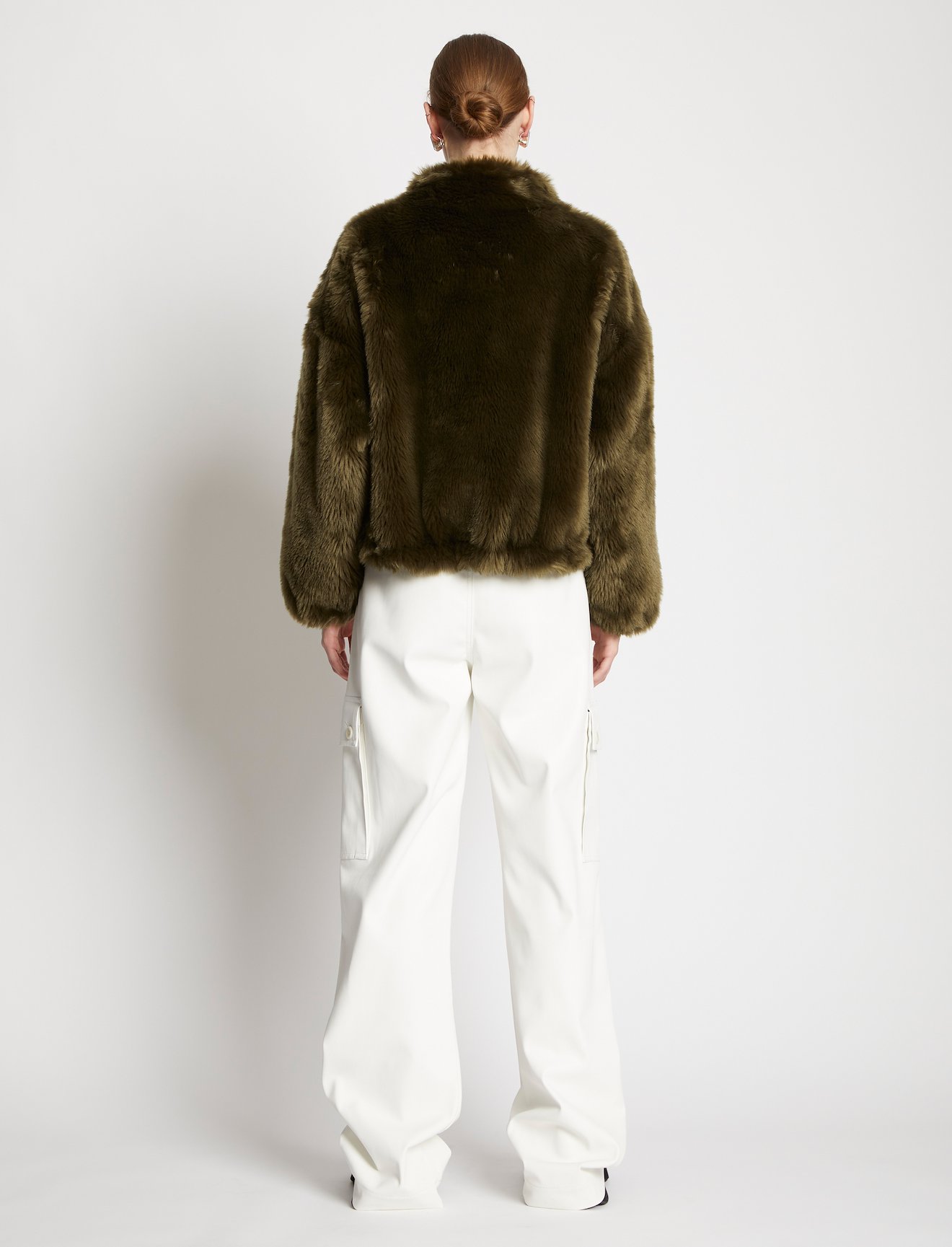 Faux Fur Cropped Jacket #3