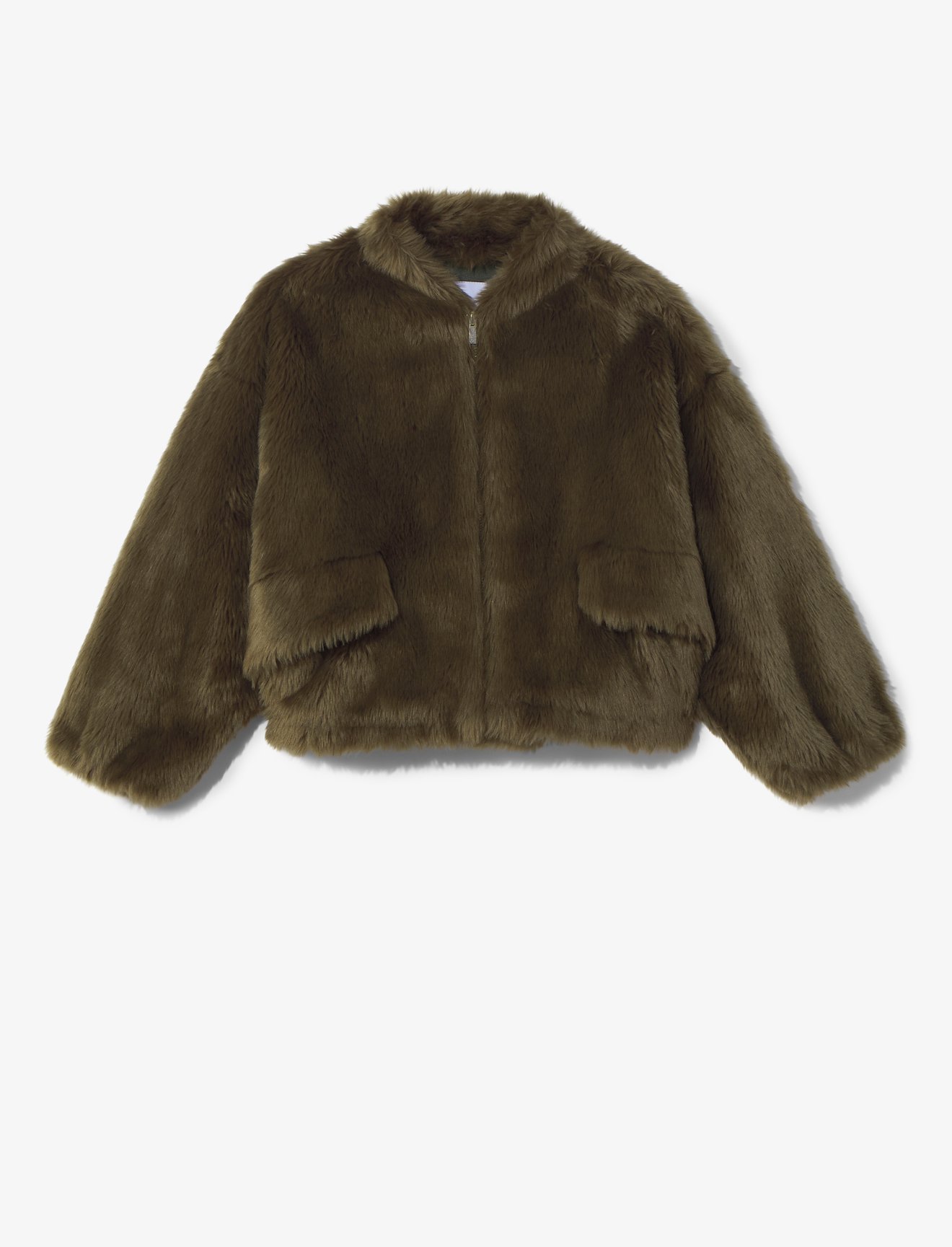 Faux Fur Cropped Jacket #5