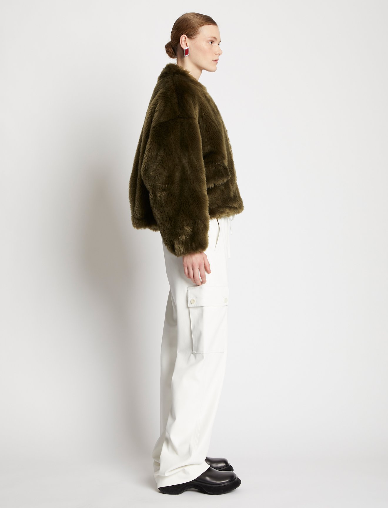 Faux Fur Cropped Jacket #2