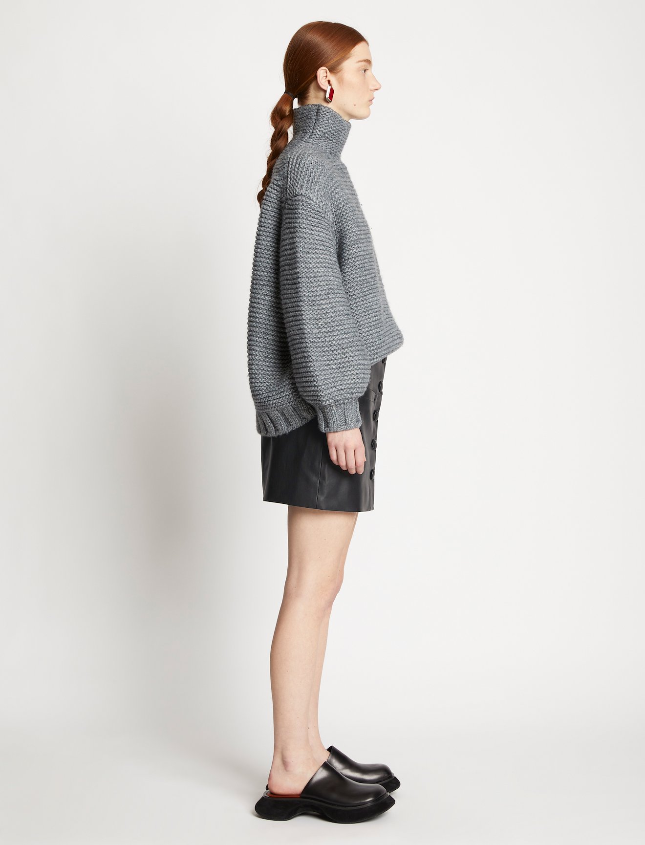 Faux Leather Mini Skirt #1