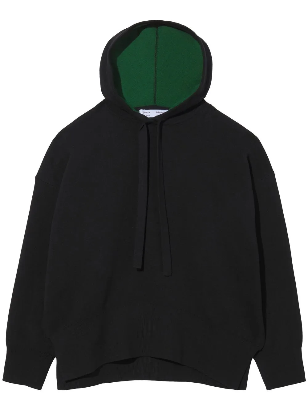 

Proenza Schouler White Label hoodie tejida con cordones - Negro