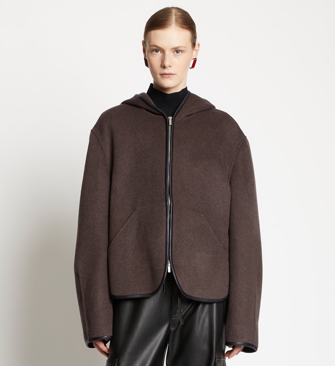 Melton Hooded Jacket
