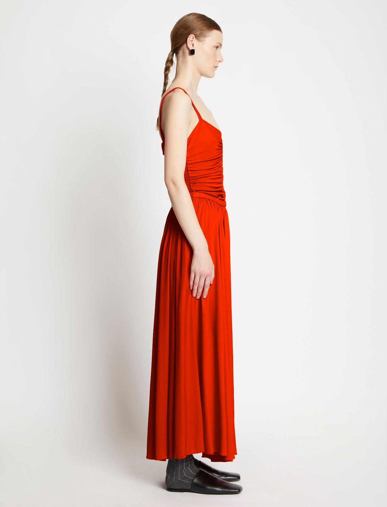 Matte Crepe Strap Dress #1