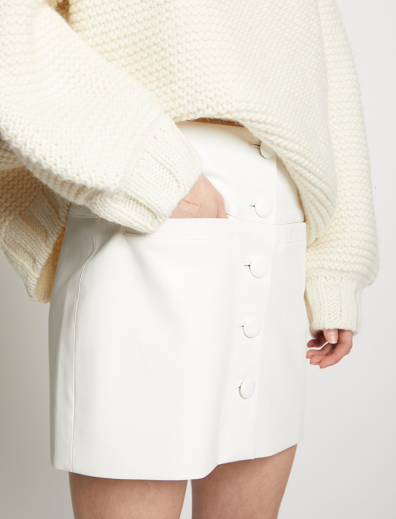 Faux Leather Mini Skirt #3