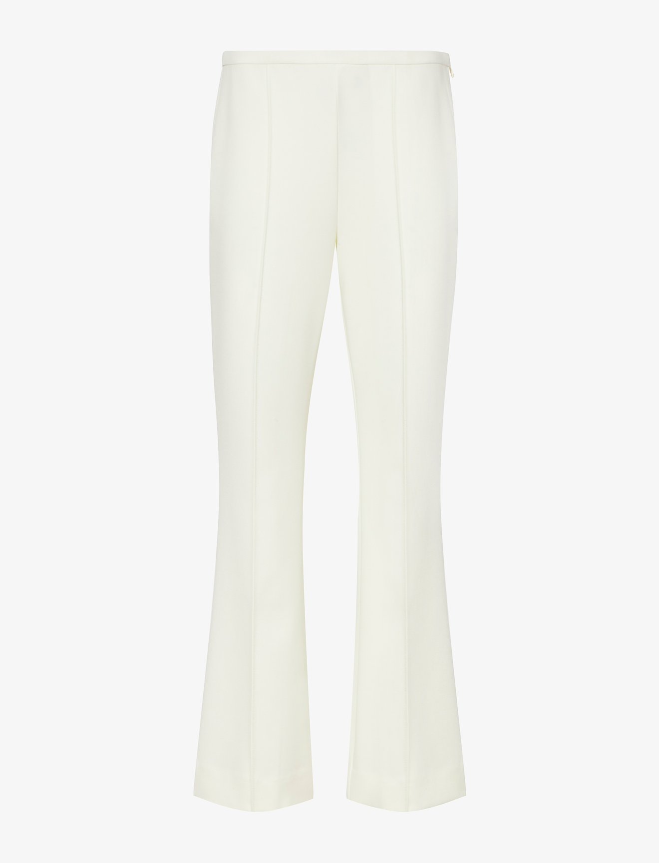 Bi-Stretch Crepe Flared Pants in white | Proenza Schouler