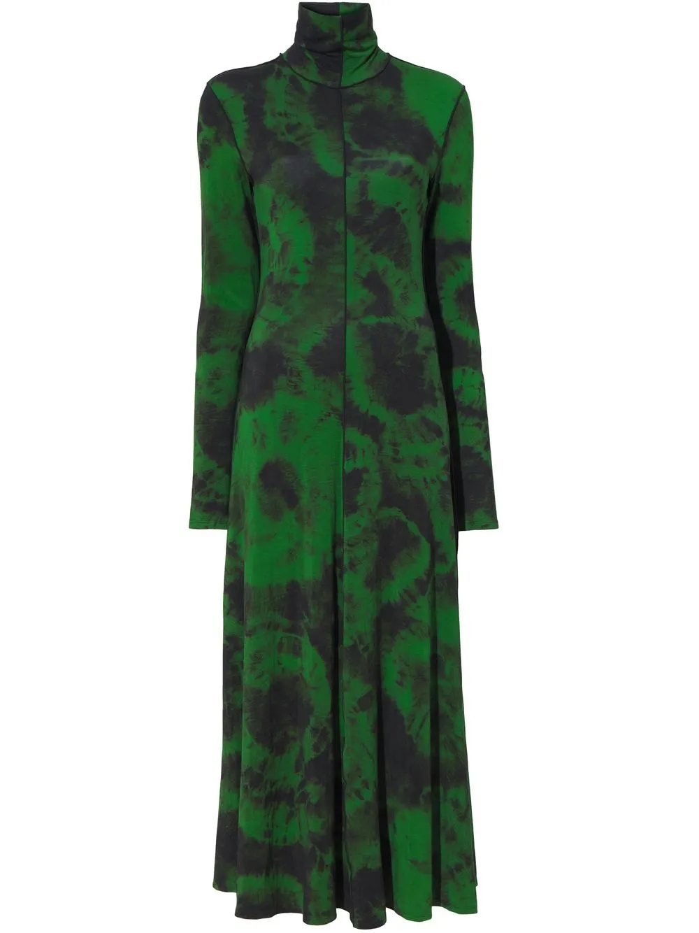 

Proenza Schouler White Label vestido midi con estampado marmoleado - Verde