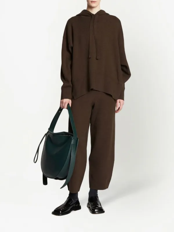 【PROENZA SCHOULER】 Proenza Schouler White Label Drop Shoulder Knitted Hoodie