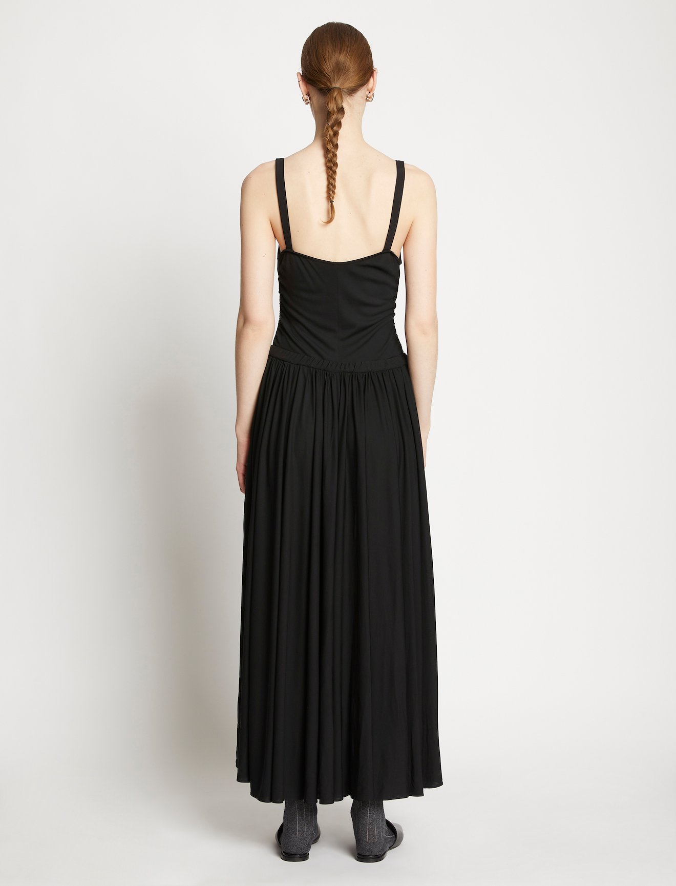 Matte Crepe Strap Dress #2