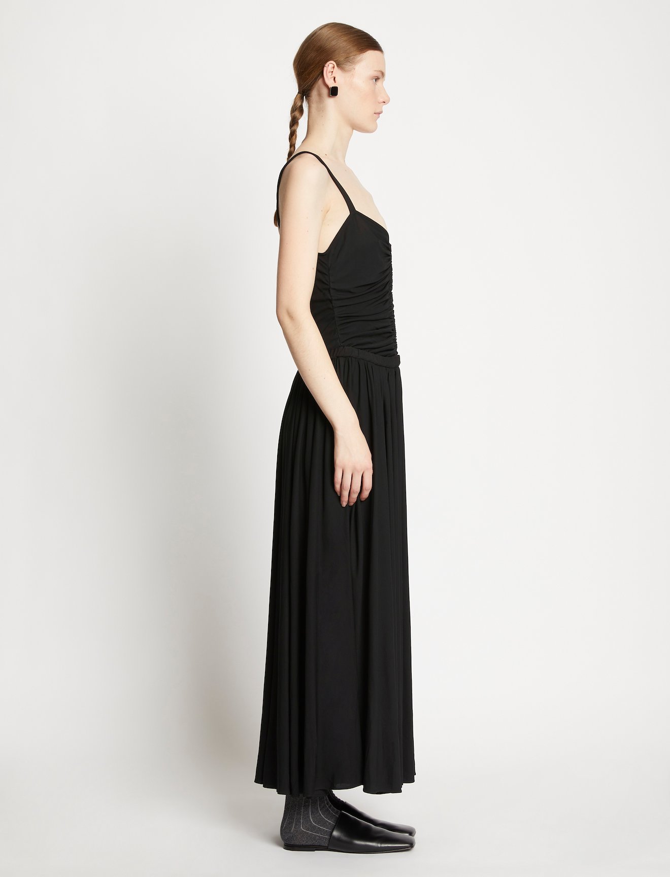 Matte Crepe Strap Dress #1