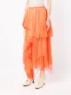 Forte Forte asymmetric tulle midi skirt