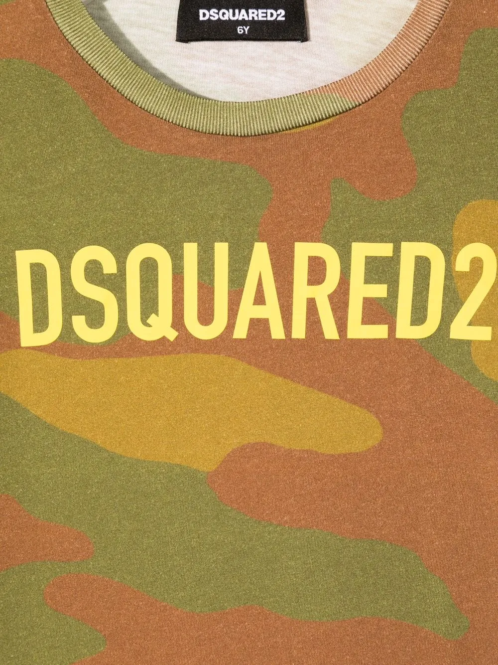  Dsquared2 Kids T Shirt Mit Camouflage Print   Grün 