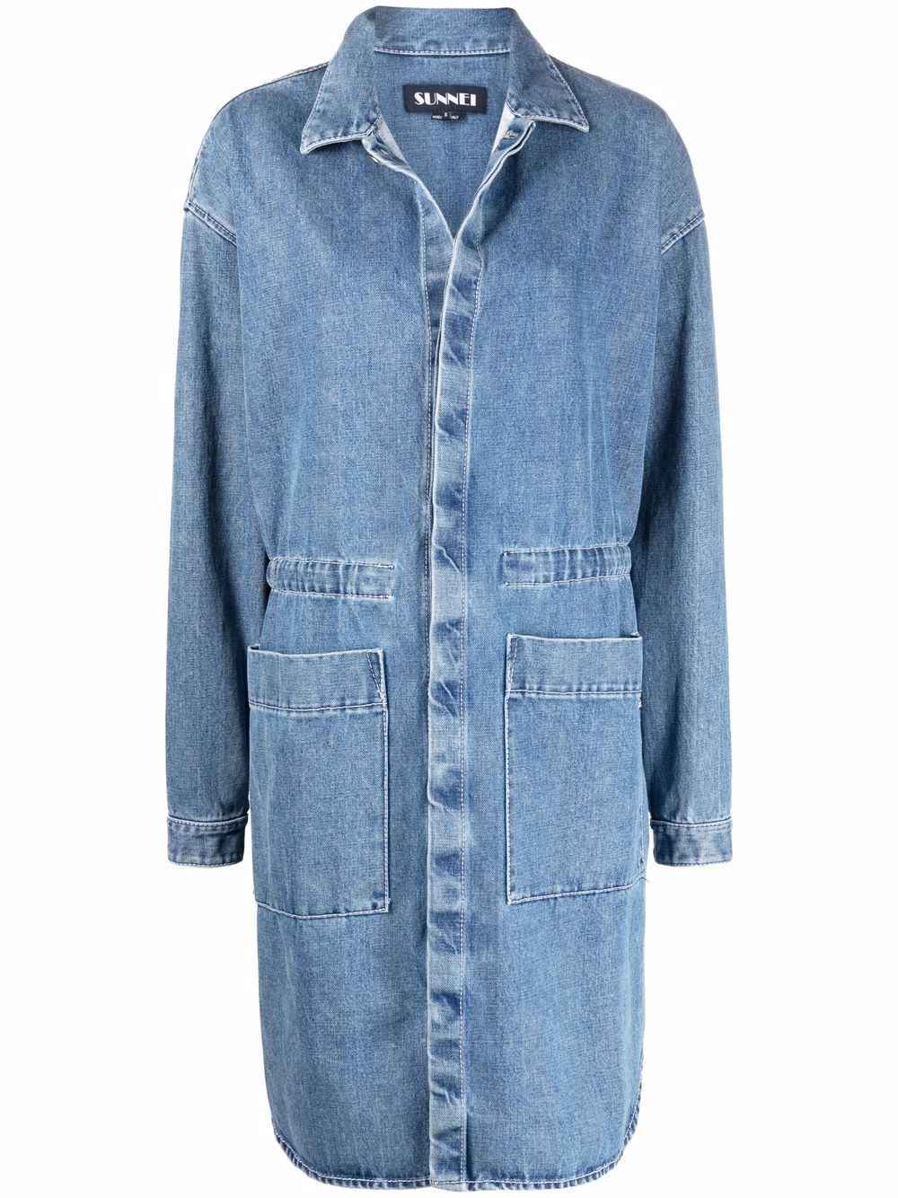 denim overshirt coat