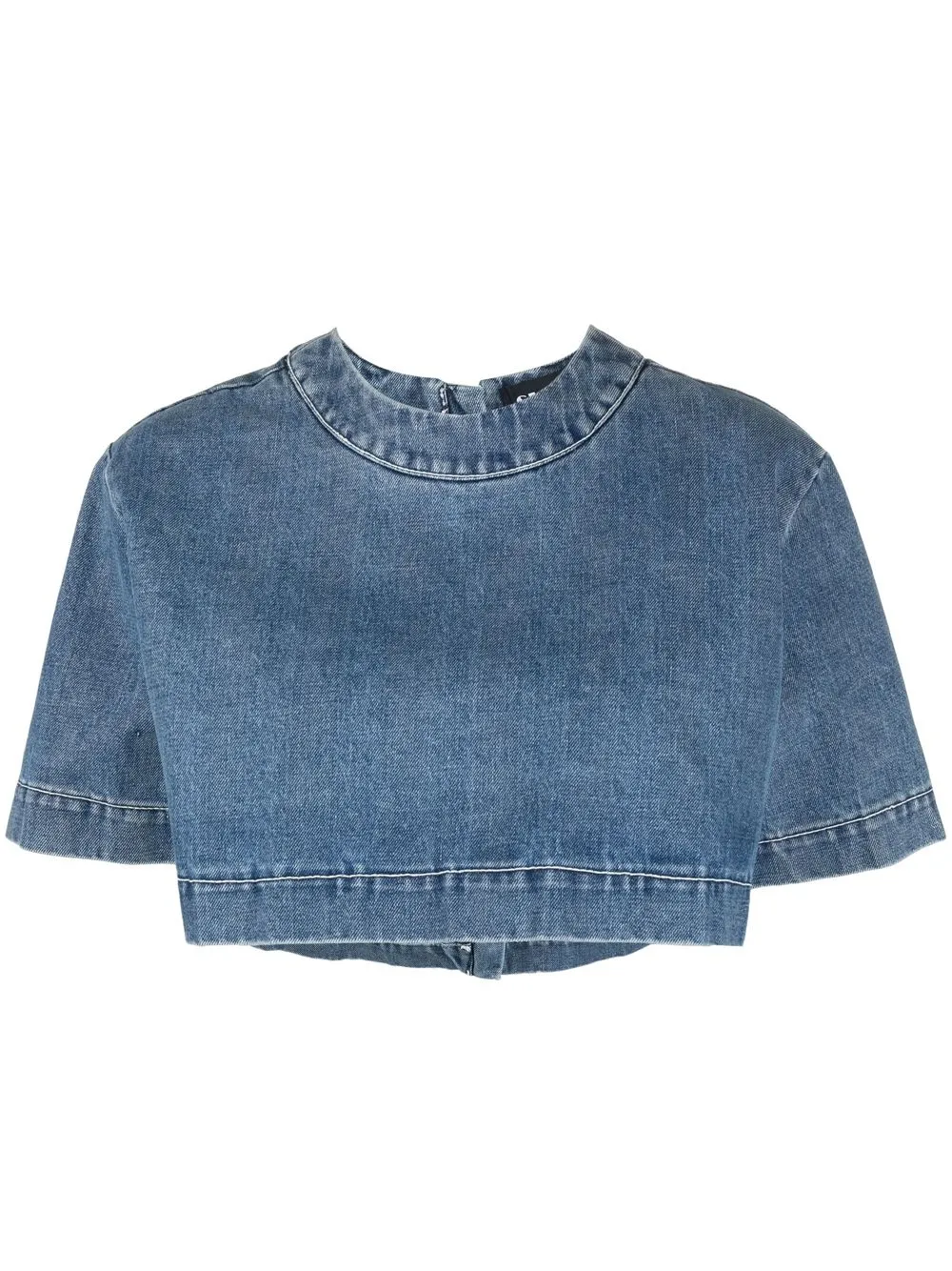 

Sunnei denim crop top - Blue