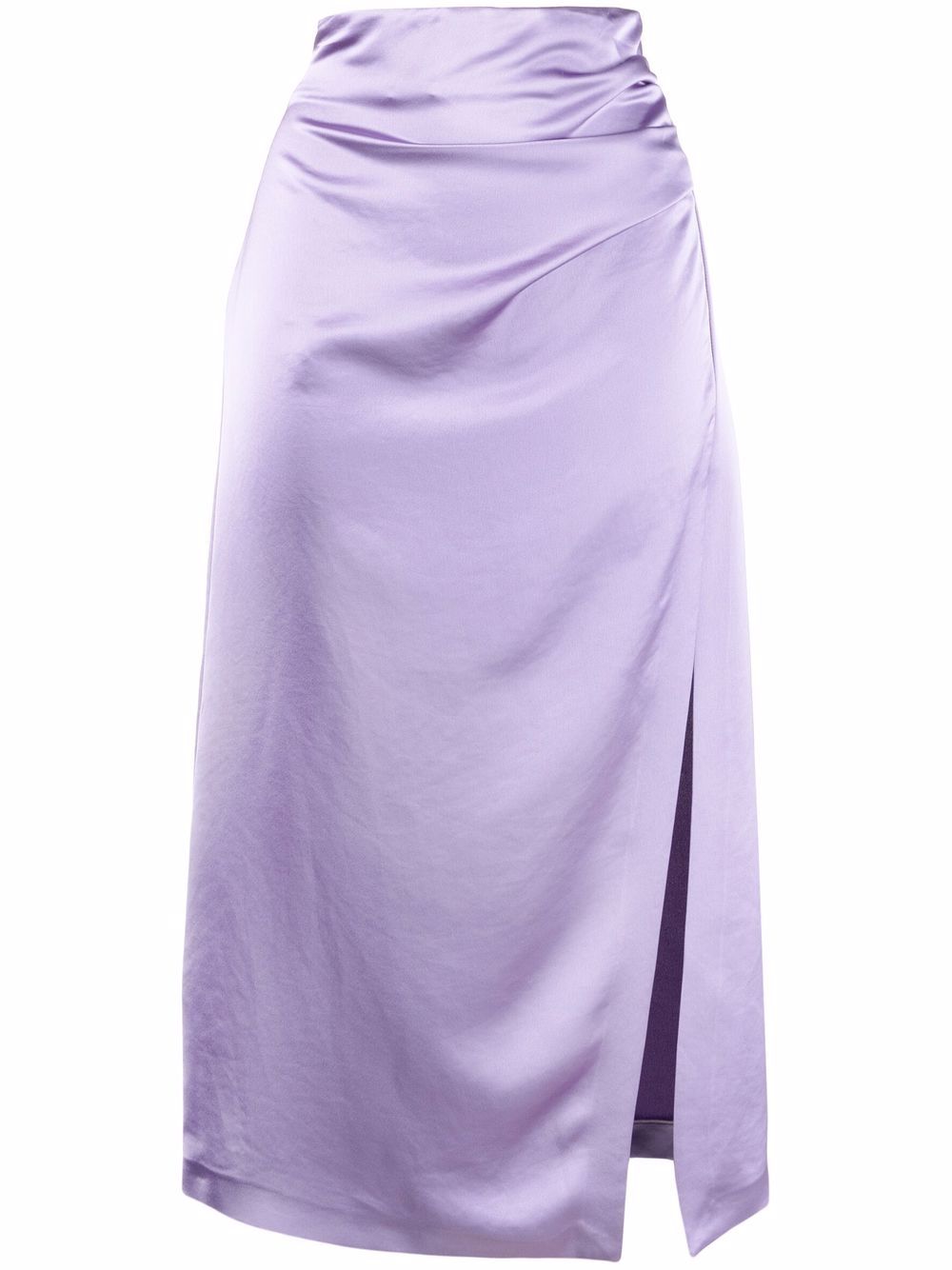 фото Blanca vita gathered-detail satin skirt