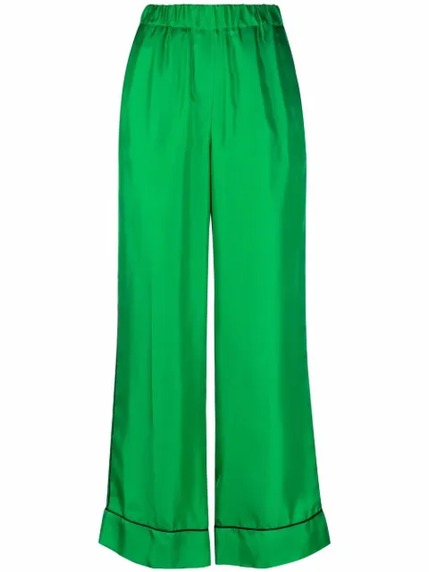 Blanca Vita wide-leg silk trousers