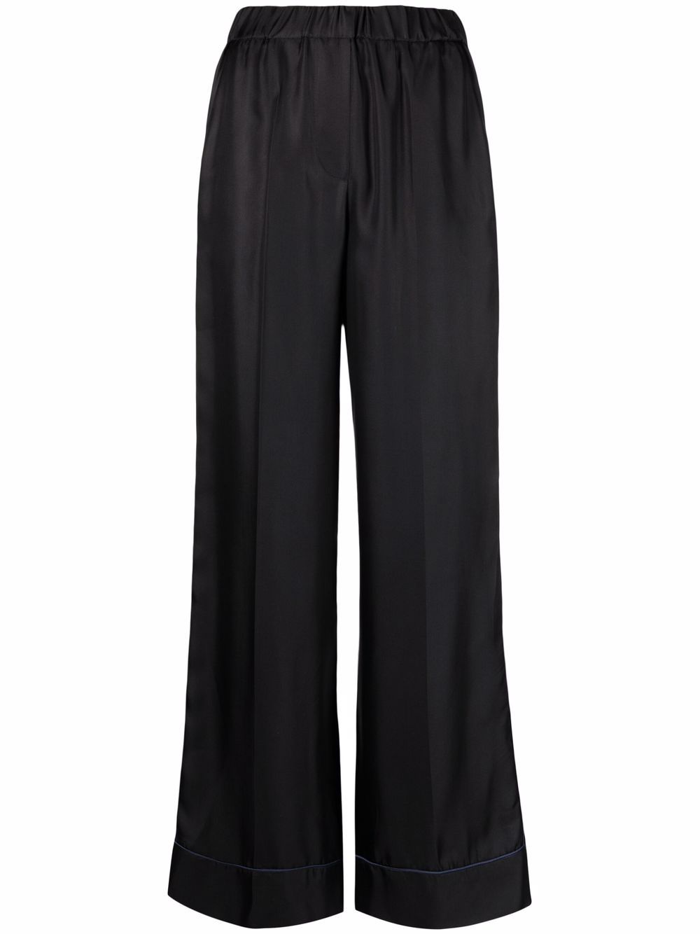 фото Blanca vita satin-effect wide-leg trousers