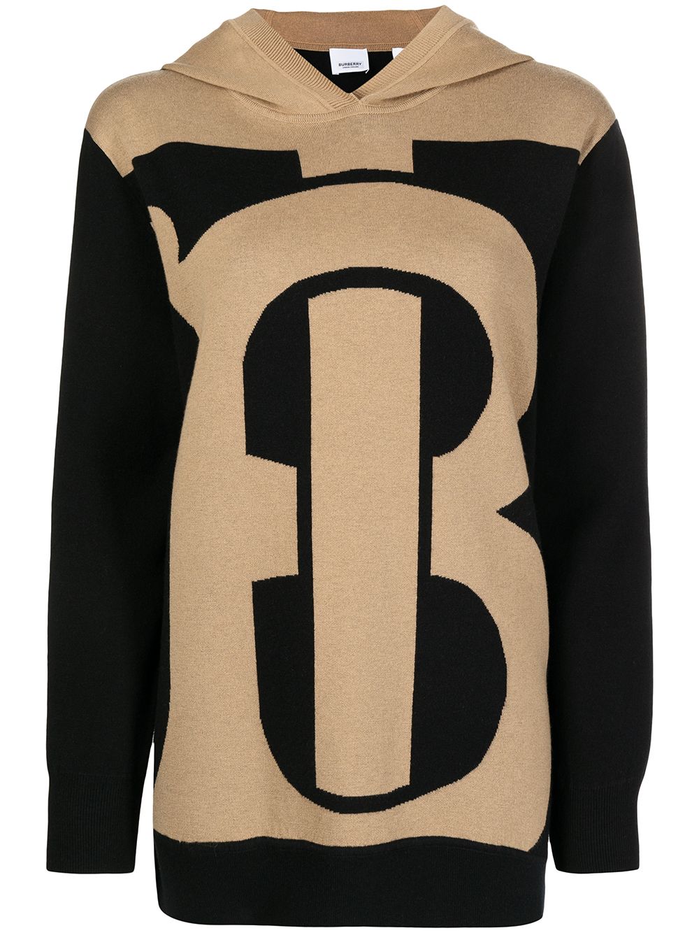 фото Burberry intarsia logo hooded jumper