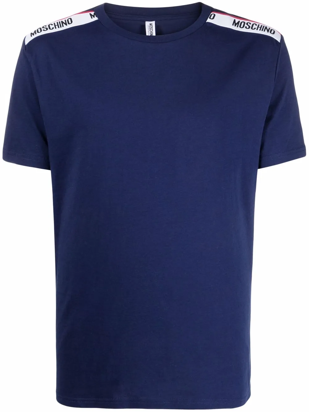 

Moschino logo-tape cotton T-Shirt - Blue