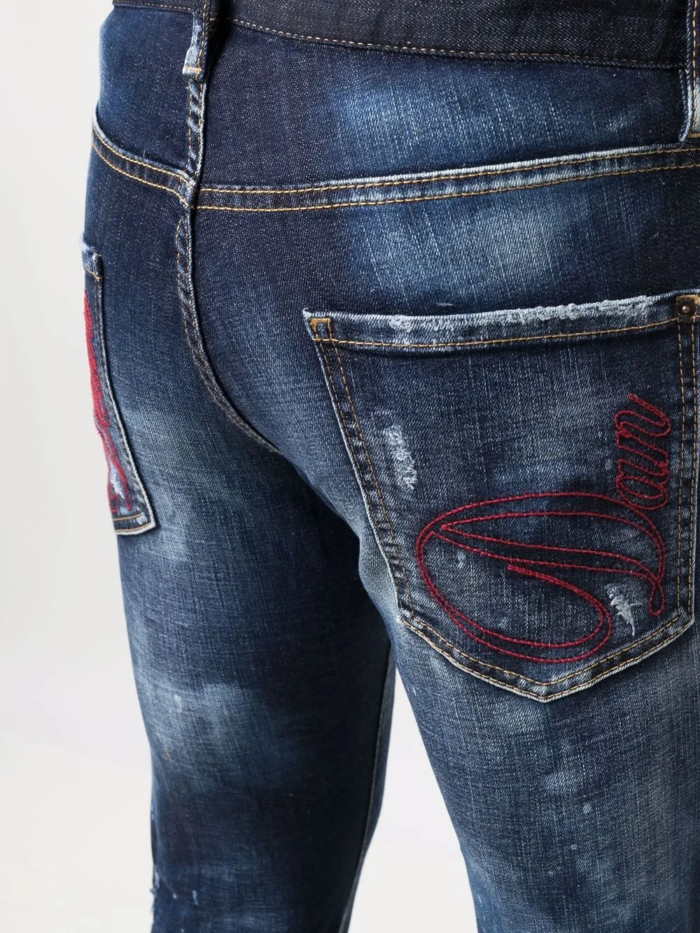 фото Dsquared2 джинсы с эффектом разбрызганной краски