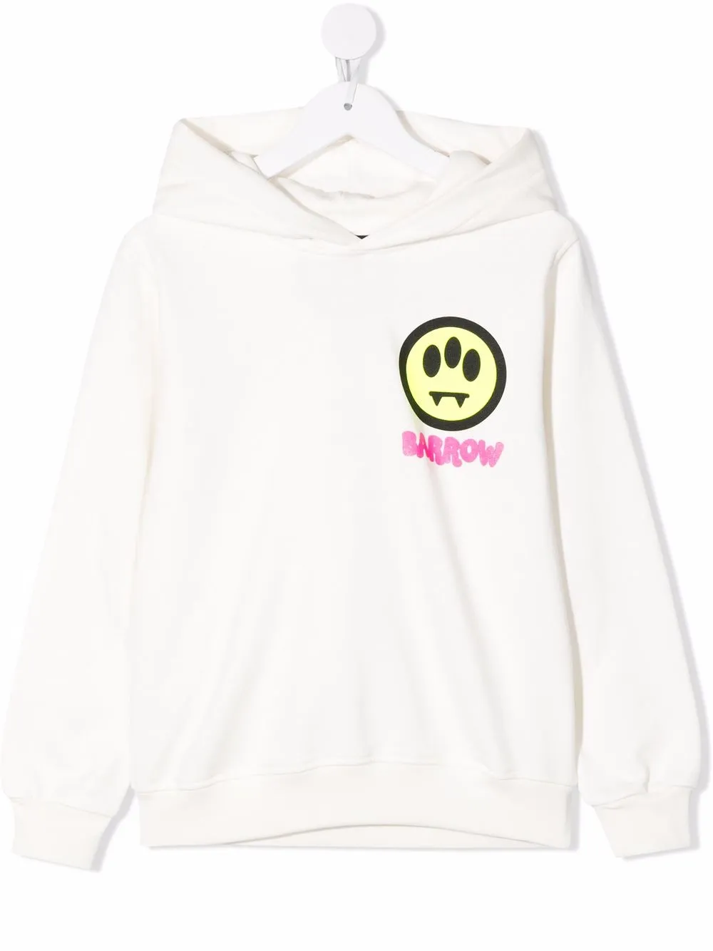 

Barrow kids hoodie con logo estampado - Blanco