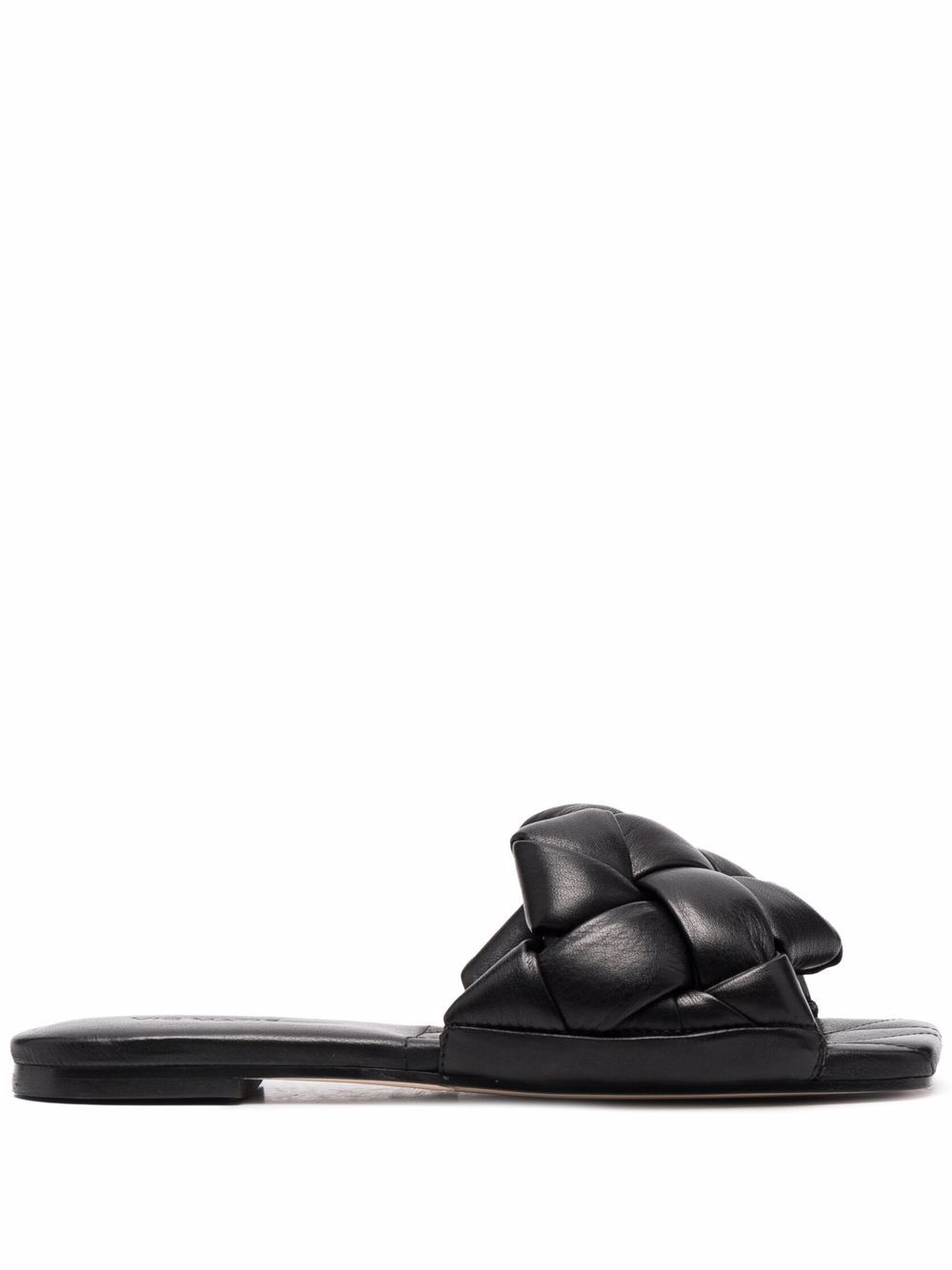 

Vic Matie square-toe leather sandals - Black