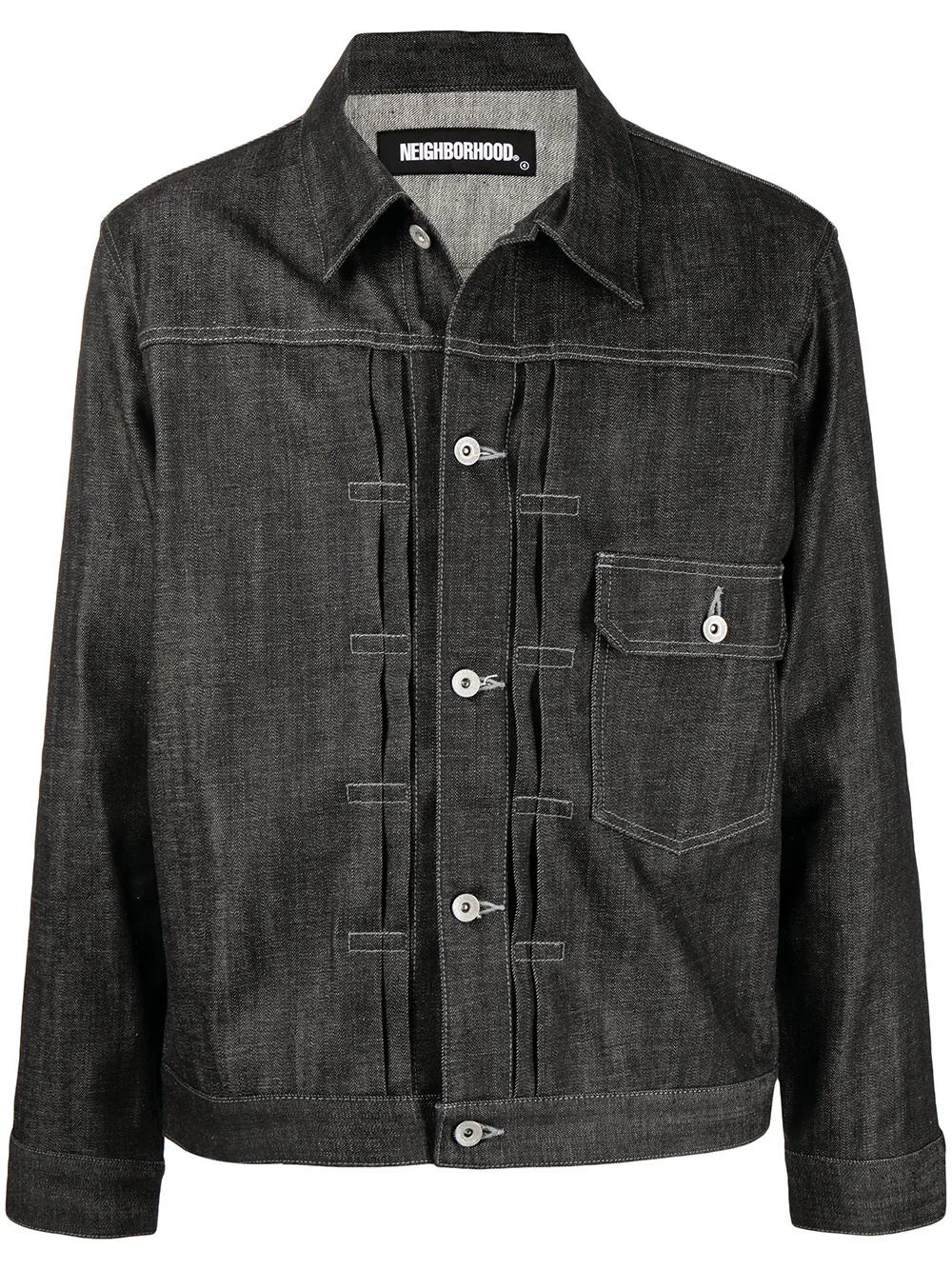 фото Neighborhood button-up denim jacket