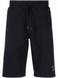 Paul & Shark logo-print track shorts - Blue