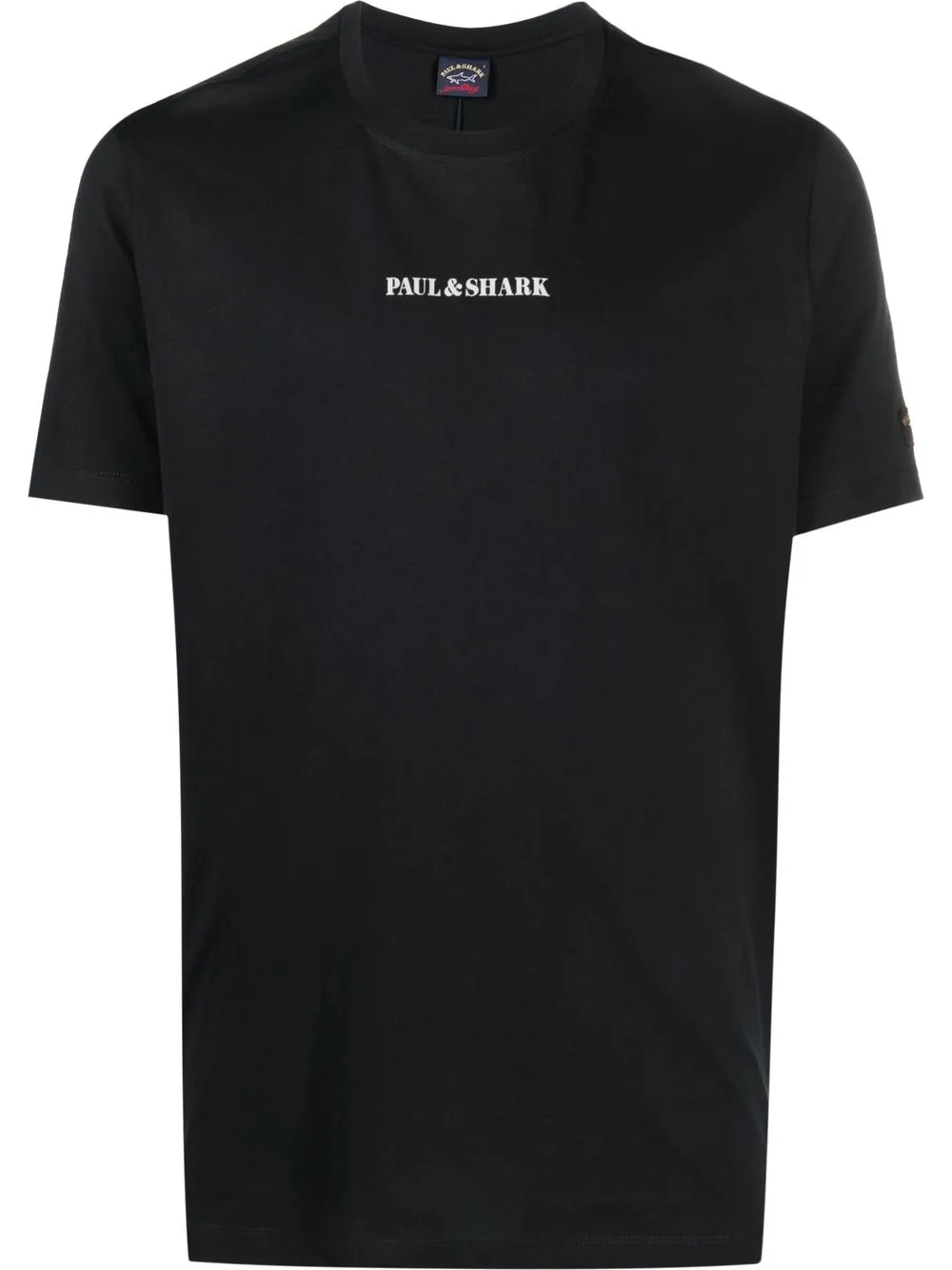 

Paul & Shark reflective-logo organic cotton T-shirt - BLACK