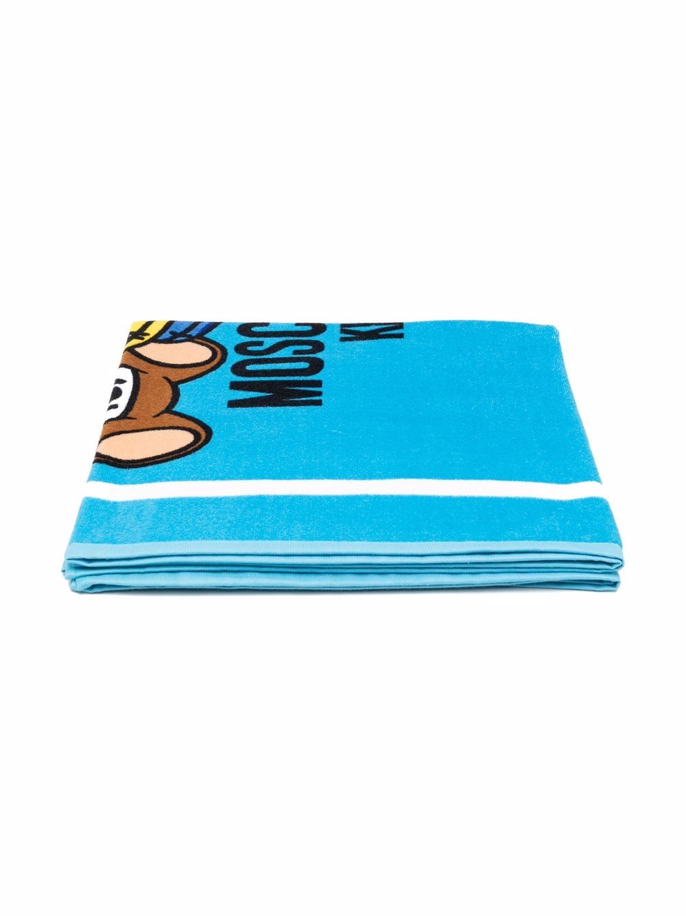 фото Moschino kids teddy-print bath towel