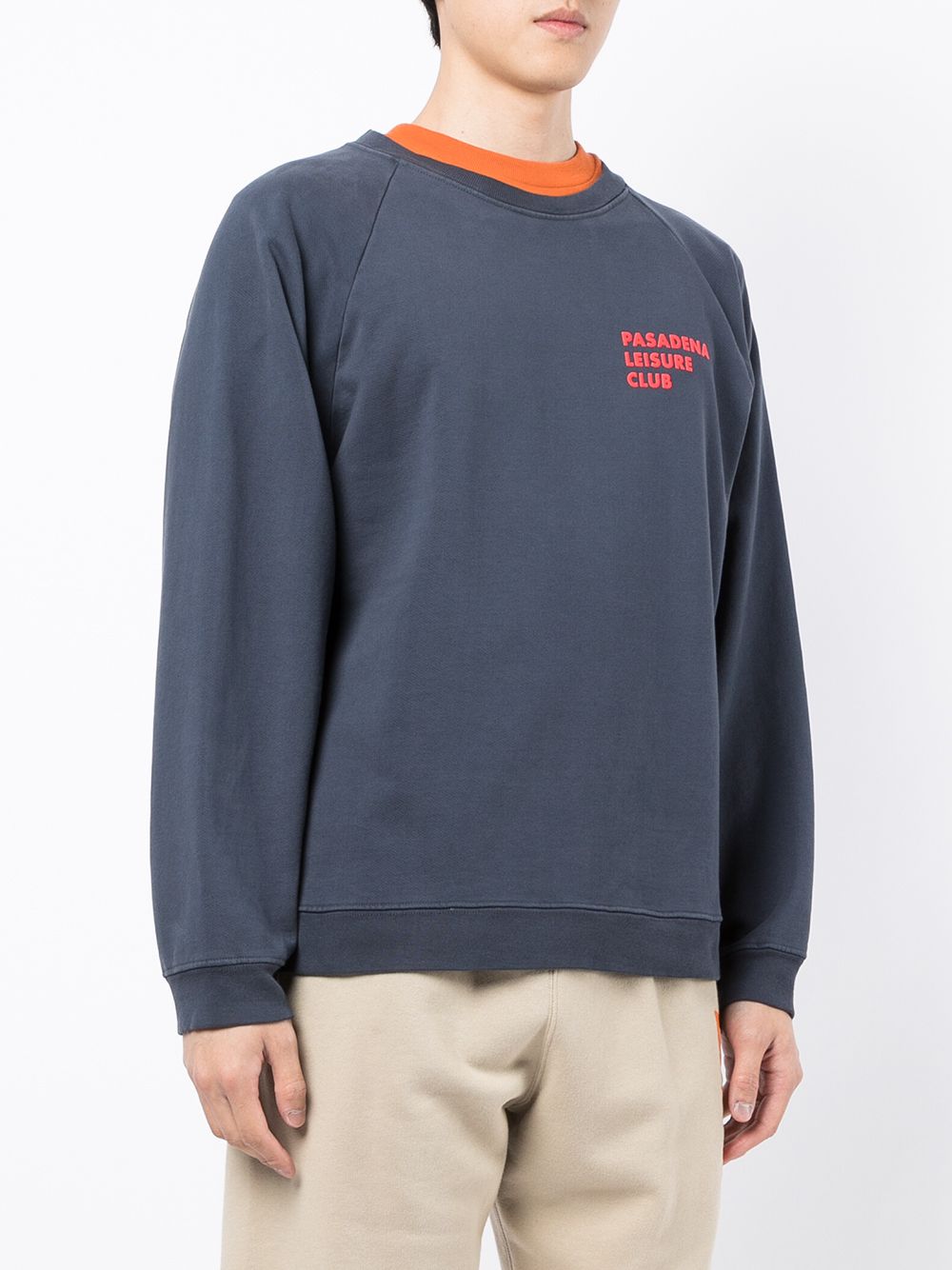 фото Pasadena leisure club logo-print crew neck sweatshirt