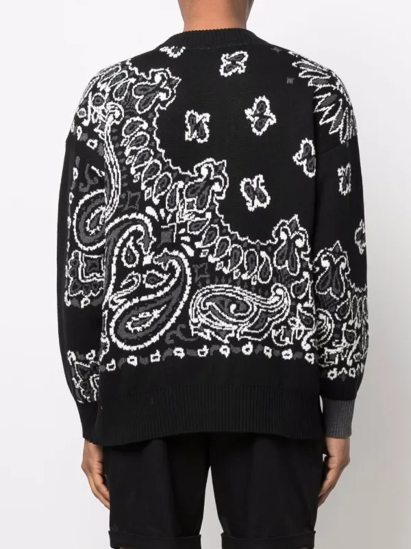 bandana print jumper