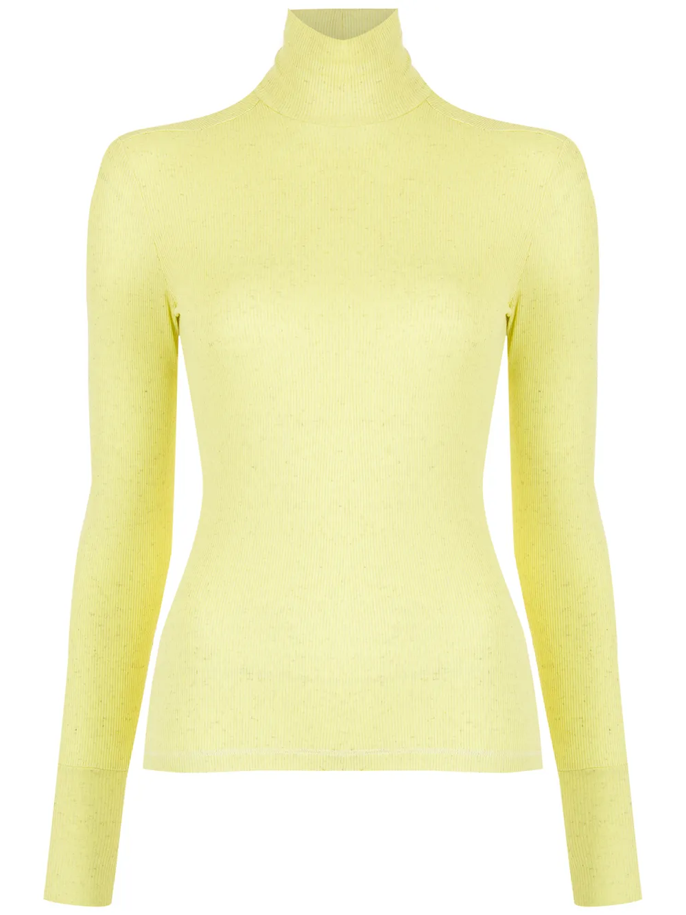 

Gloria Coelho top de canalé con cuello de tortuga - Amarillo