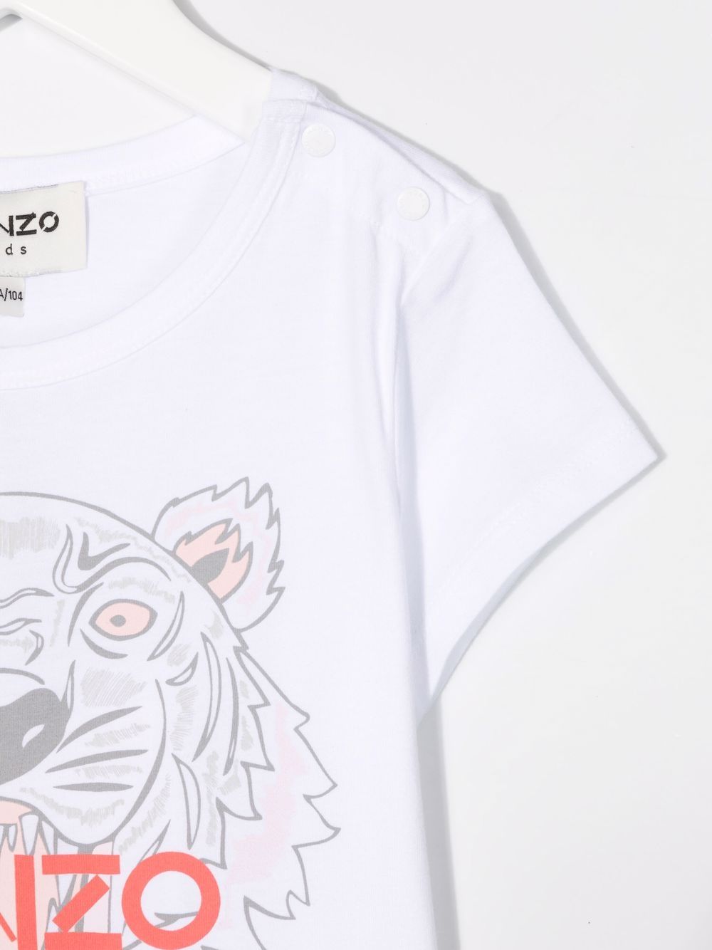 фото Kenzo kids футболка с принтом tiger