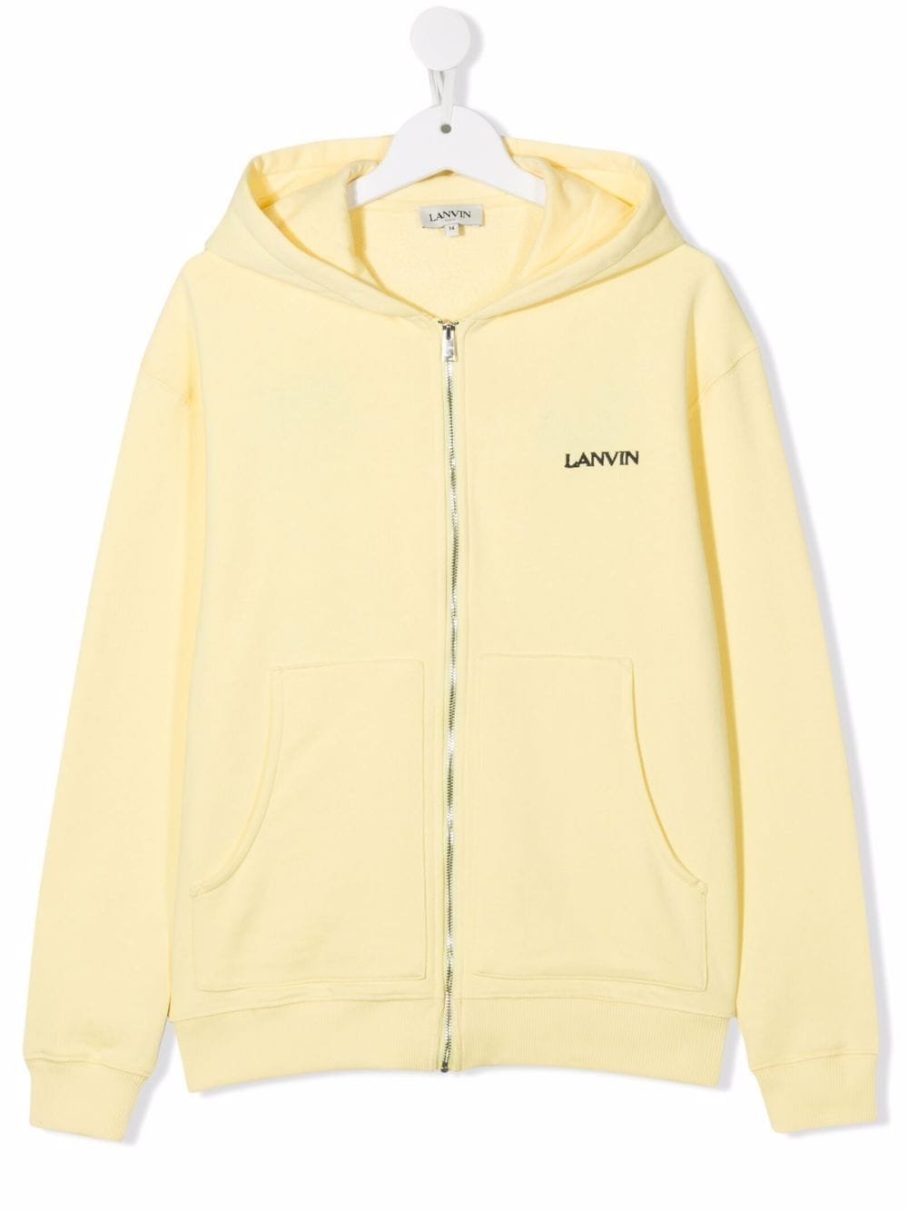 фото Lanvin enfant teen embroidered logo hoodie