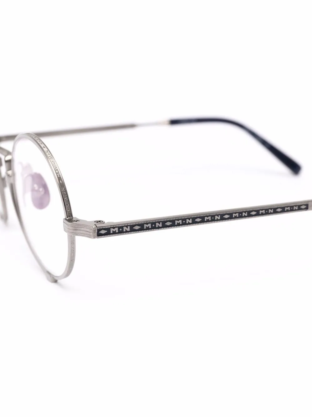 Matsuda 10103H bril met rond montuur Zilver