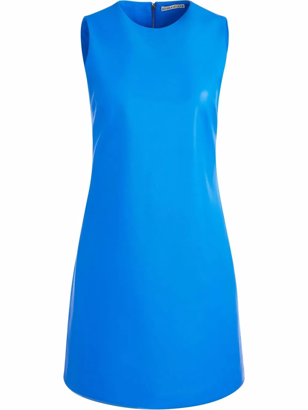 

alice + olivia Coley vegan leather mini dress - Blue