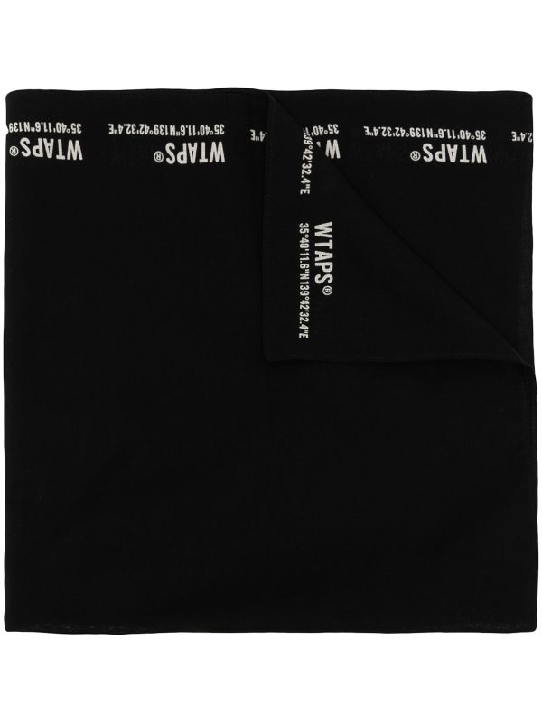 WTAPS logo-print Cotton Scarf - Farfetch