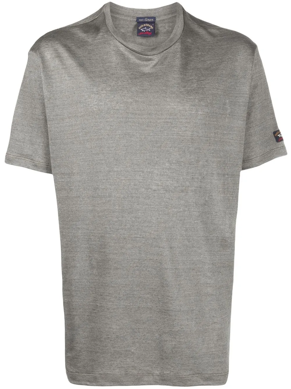 Shark Crew Neck Short-sleeved Linen 